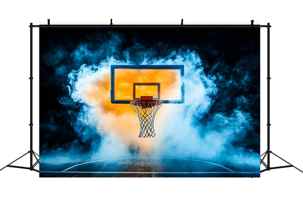 Basketball Backdrops Smoke Court Fantasy Backdrop GQ6-273