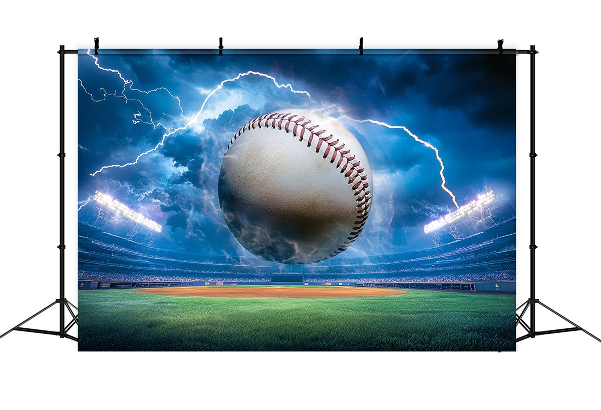 Baseball Photo Backdrop Storm Strike Baseball Backdrop GQ6-276