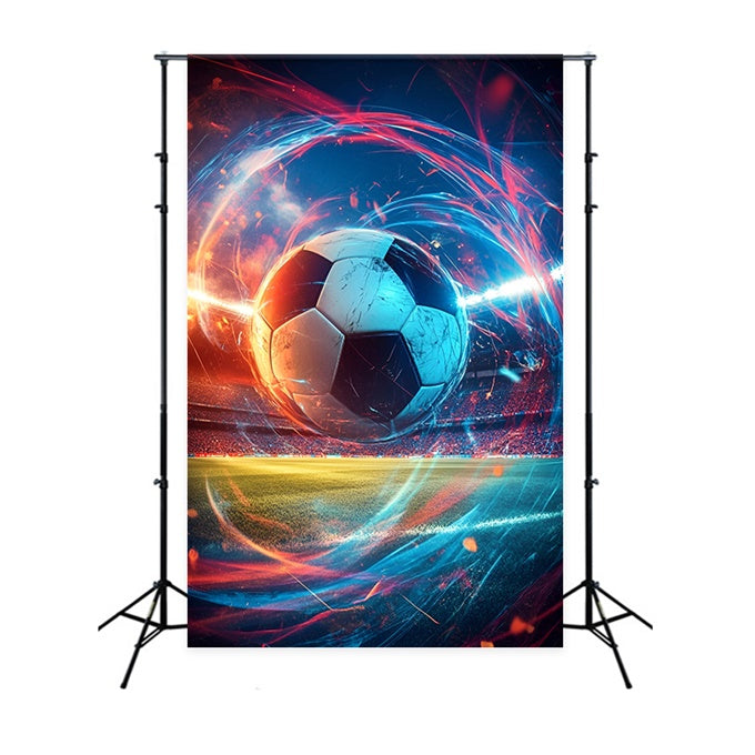 Soccer Photography Backdrop Turbo Spin Soccer Backdrop GQ6-280