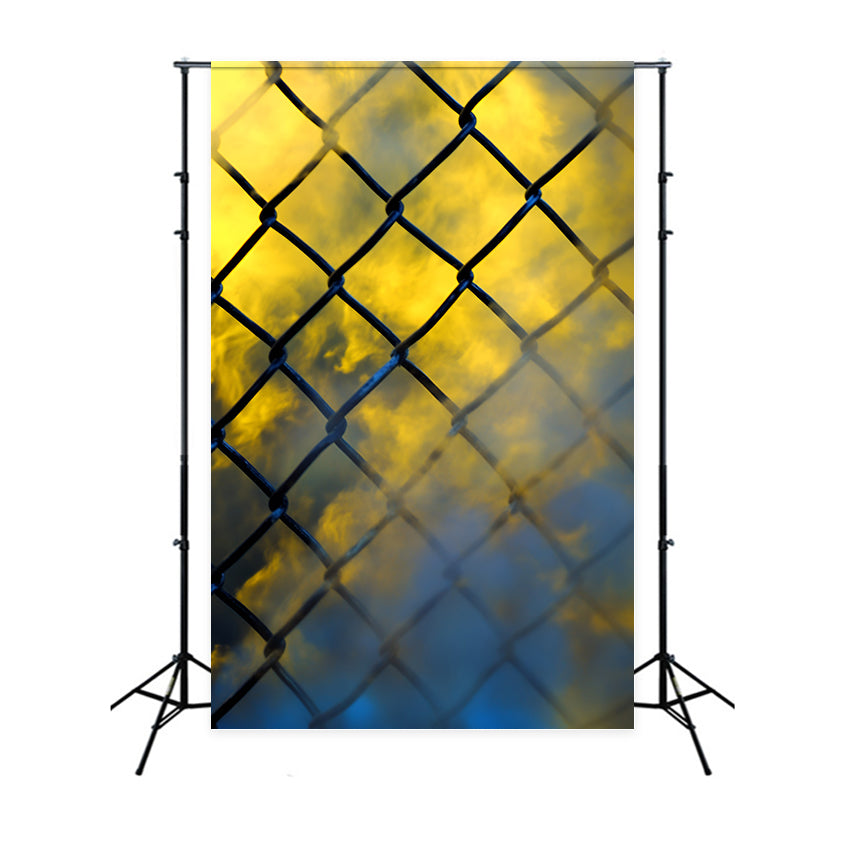 Sports Photo Backdrop Chain Link Arena Mood Backdrop GQ6-286