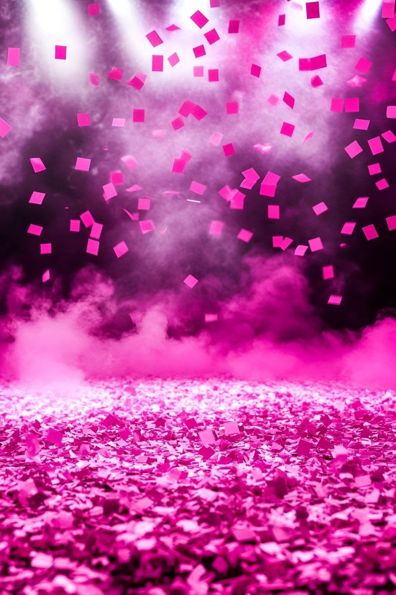 Sports Backdrops Spotlight Pink Confetti Backdrop GQ6-288