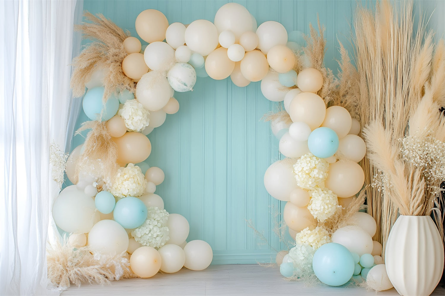 Cake Smash Photography Backdrop Creamy Dream Arch Backdrop GQ6-293