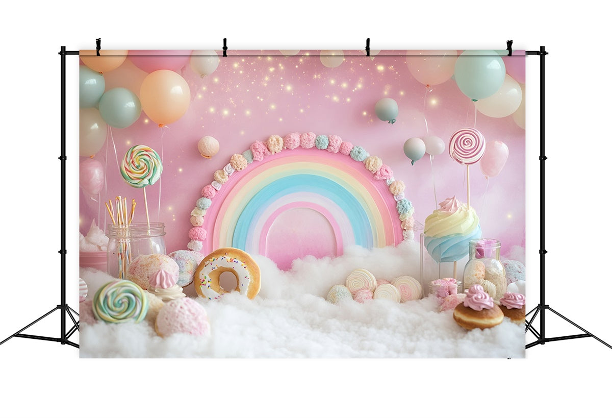 Cake Smash Photography Backdrop Donut Dreams Soft Backdrop GQ6-303