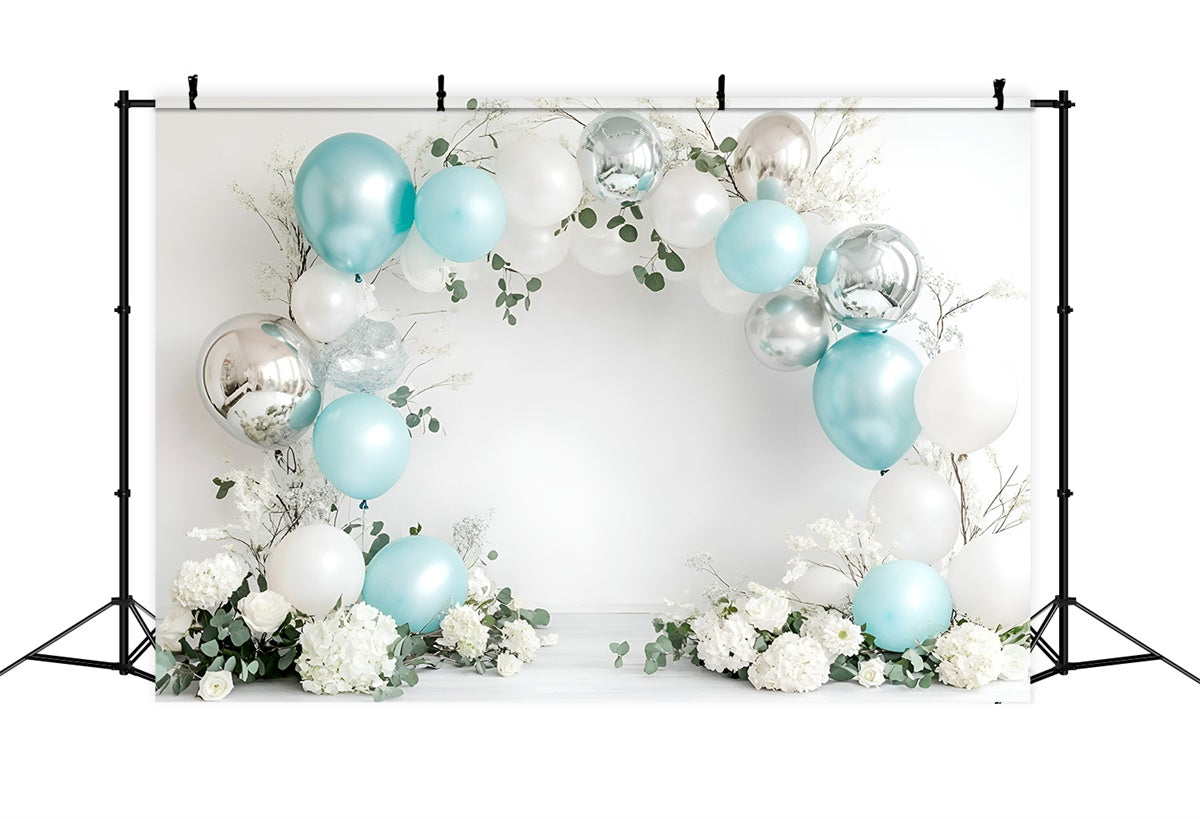 Happy Birthday Backdrop Elegant Balloon Arch Backdrop GQ6-318