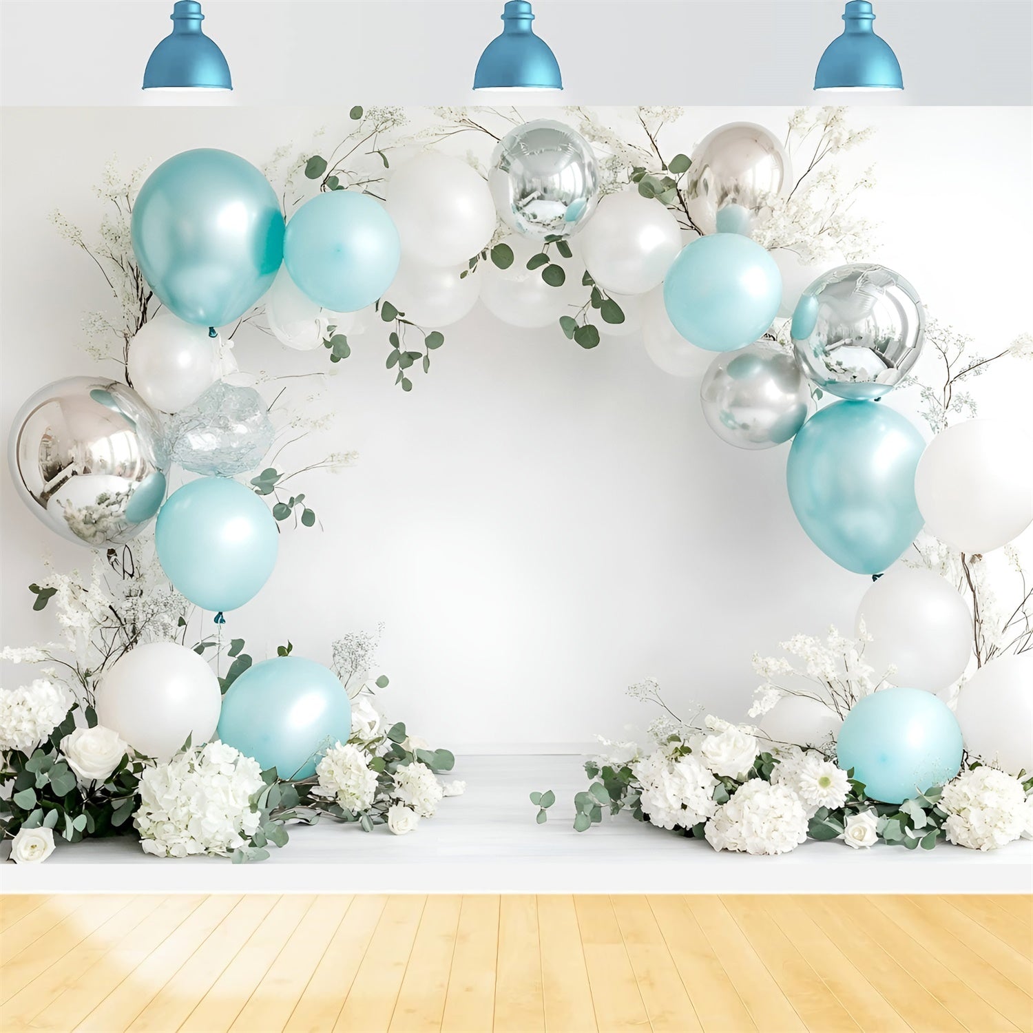 Happy Birthday Backdrop Elegant Balloon Arch Backdrop GQ6-318