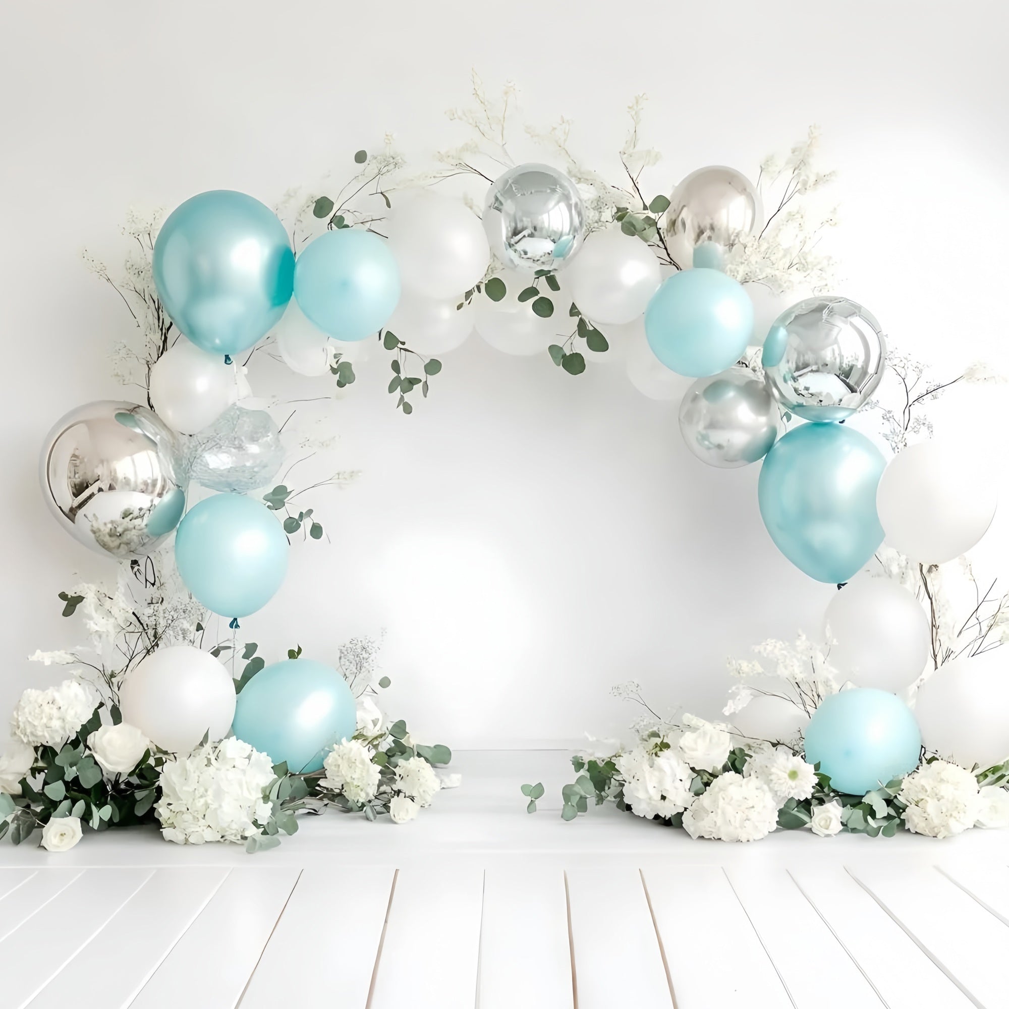 Happy Birthday Backdrop Elegant Balloon Arch Backdrop GQ6-318