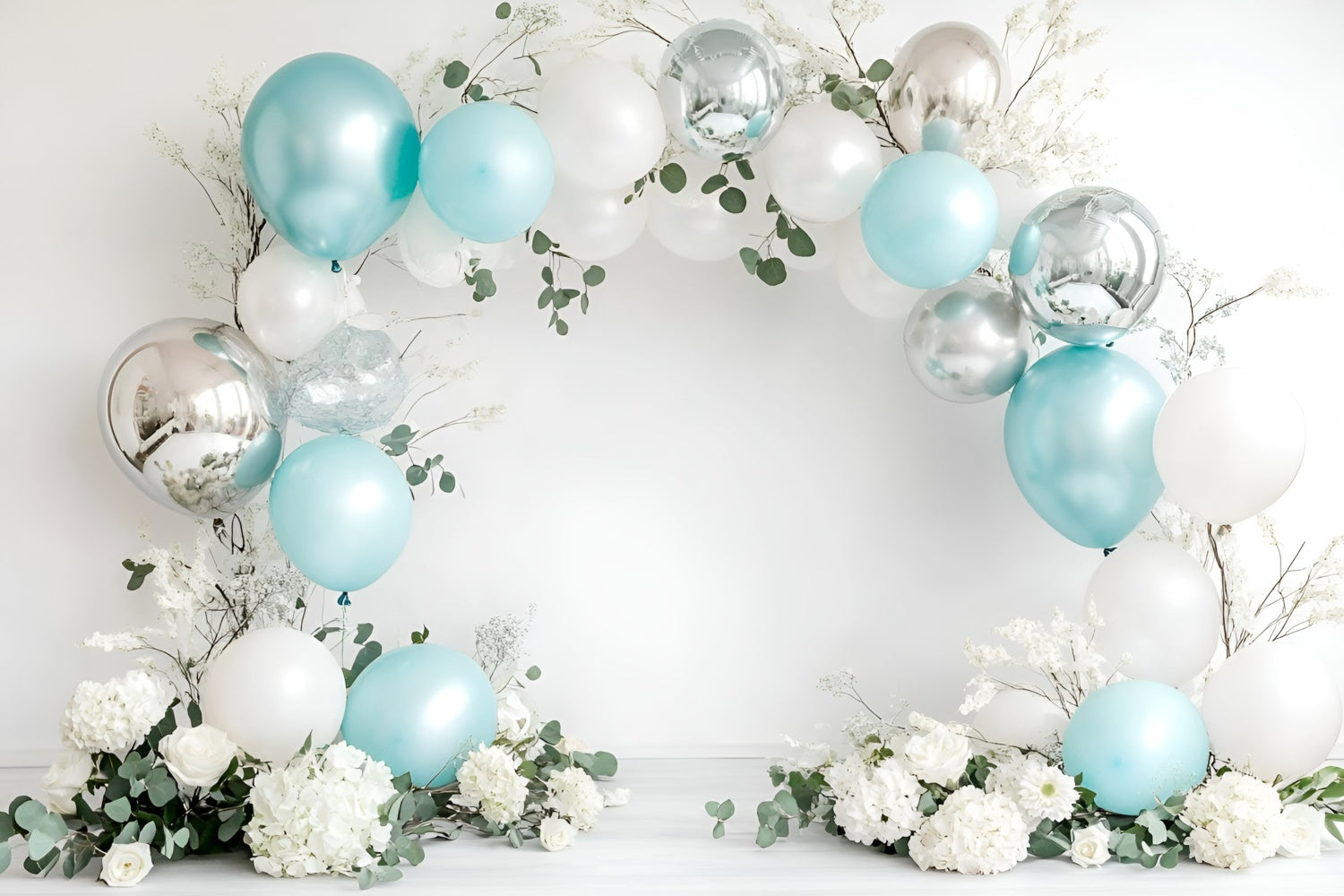 Happy Birthday Backdrop Elegant Balloon Arch Backdrop GQ6-318