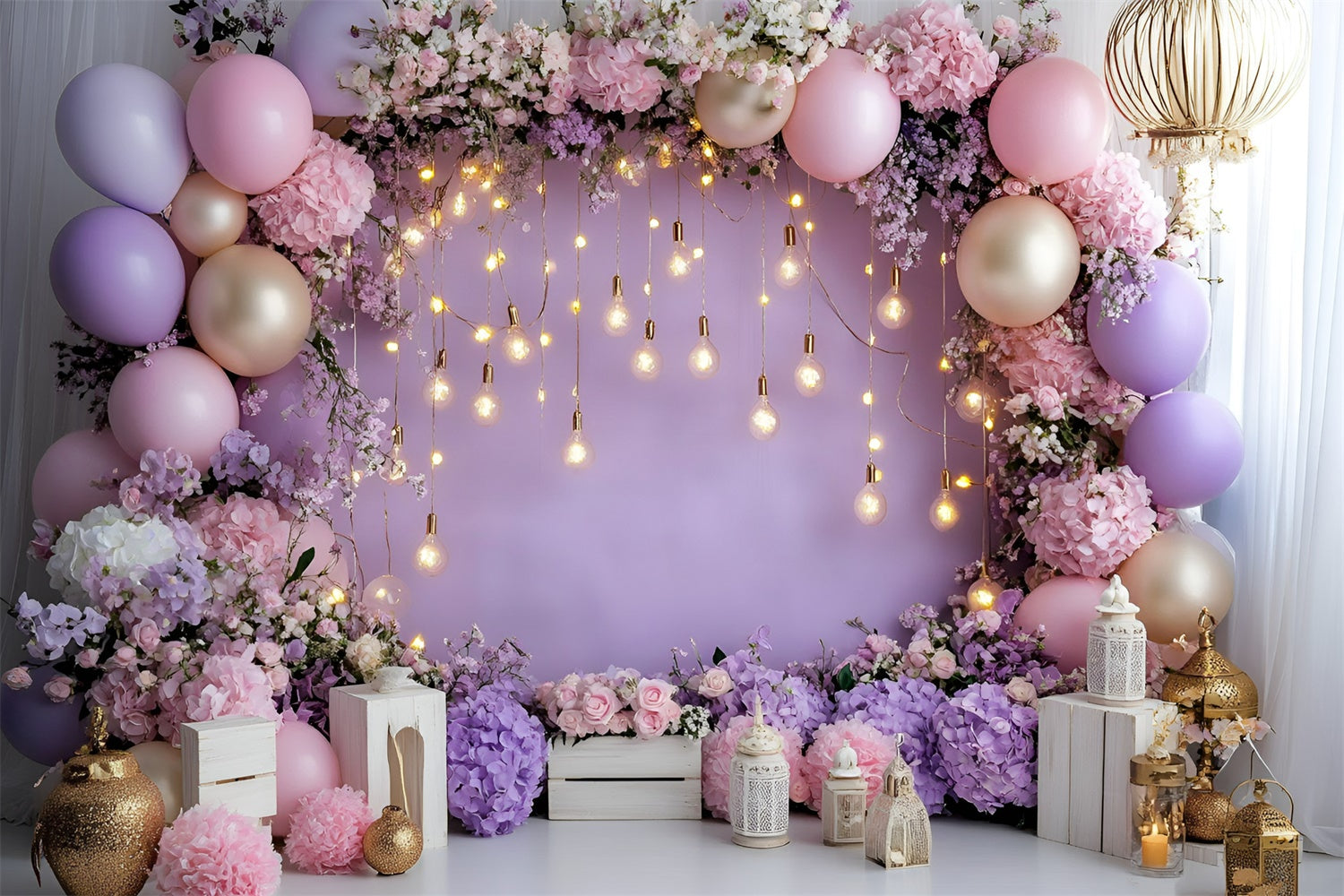 Birthday Backdrops Twinkle Blossom Dream Backdrop GQ6-324
