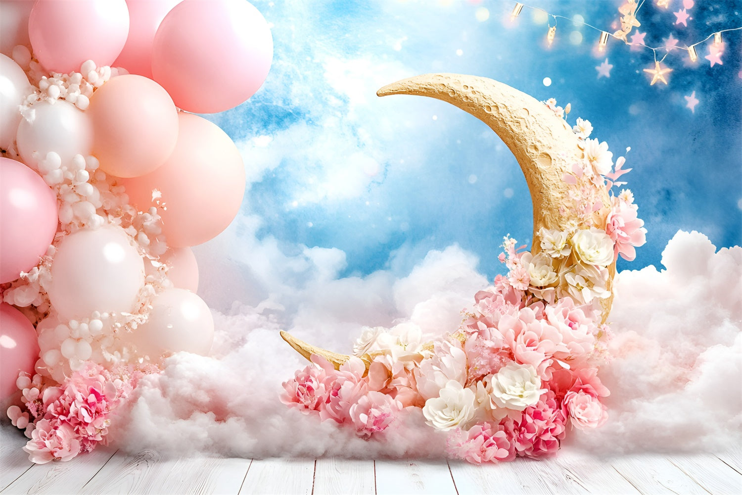 Happy Birthday Backdrop Sweet Sky Dreams Backdrop GQ6-326