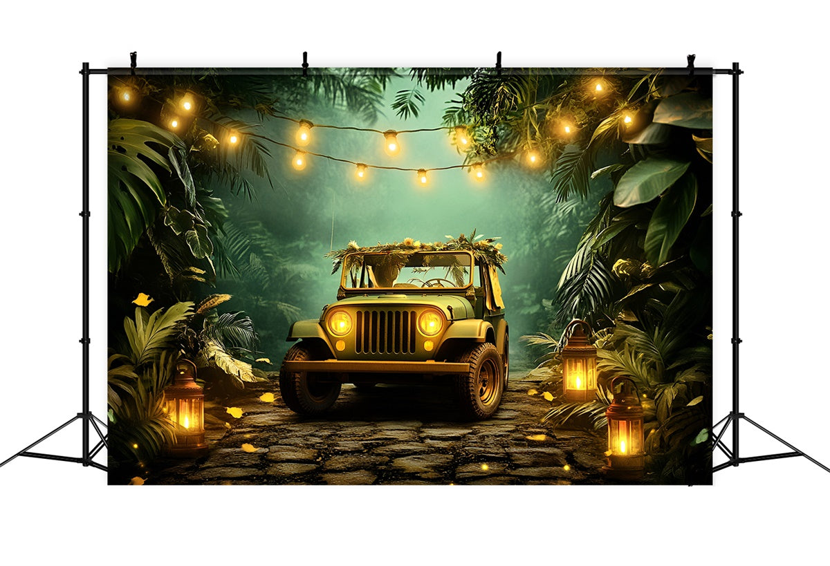 Cake Smash Backdrops Jungle Safari Ride Backdrop GQ6-335