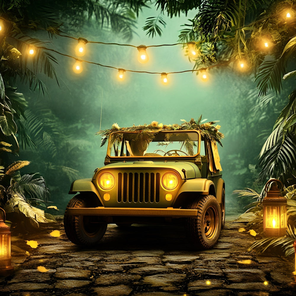 Cake Smash Backdrops Jungle Safari Ride Backdrop GQ6-335