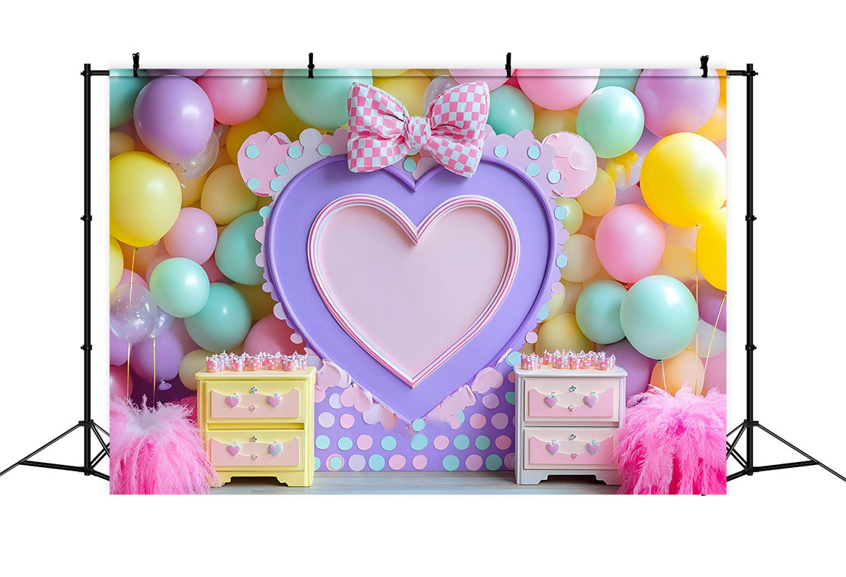 Birthday Photo Backdrop Balloon Dreamy Dot Backdrop GQ6-343