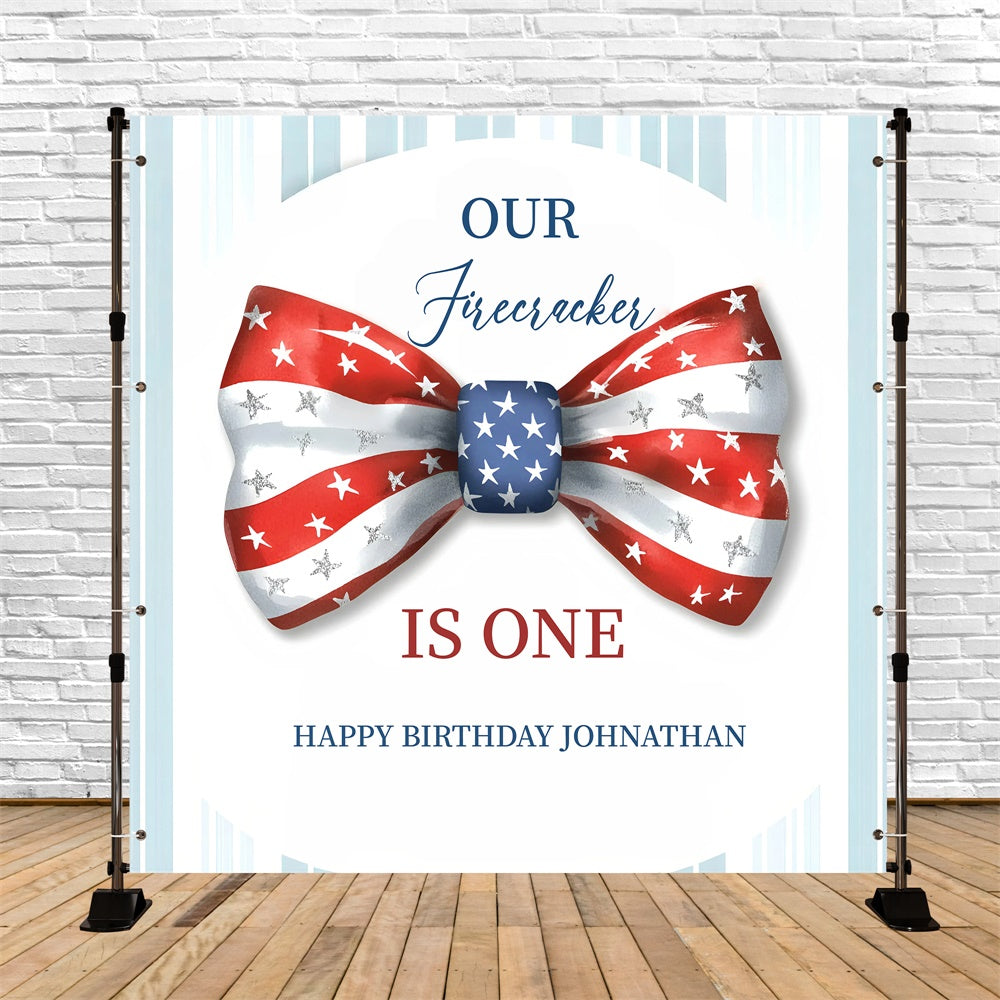 1st Birthday Backdrop Patriotic Joy Customized 4th of July Backdrop GQ6-77