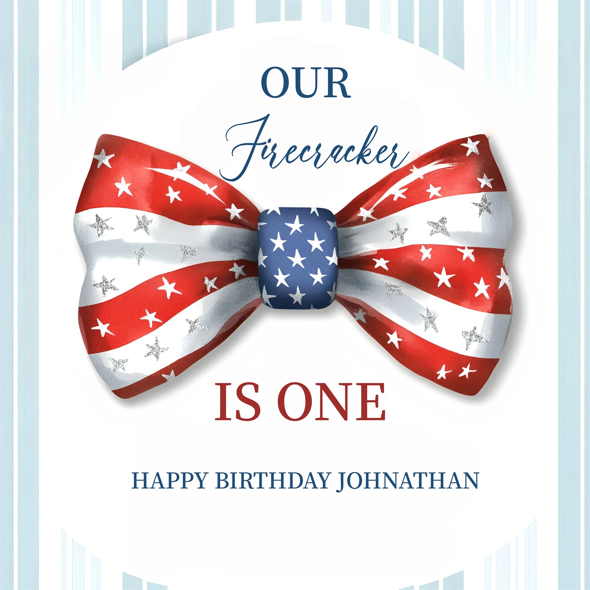 1st Birthday Backdrop Patriotic Joy Customized 4th of July Backdrop GQ6-77