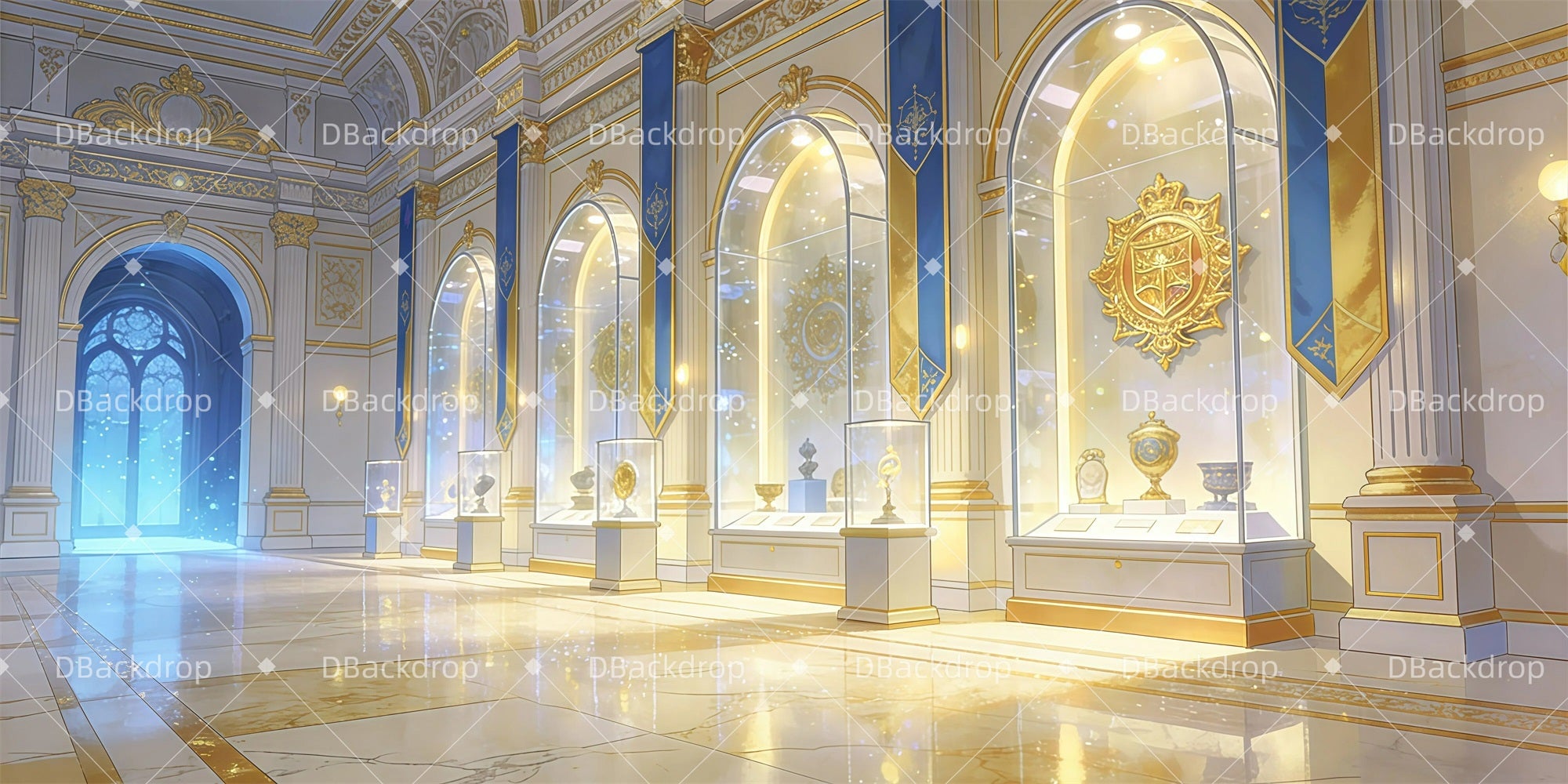 Stage Backdrop History Museum Theater Backdrops For Sale GQ61-T18