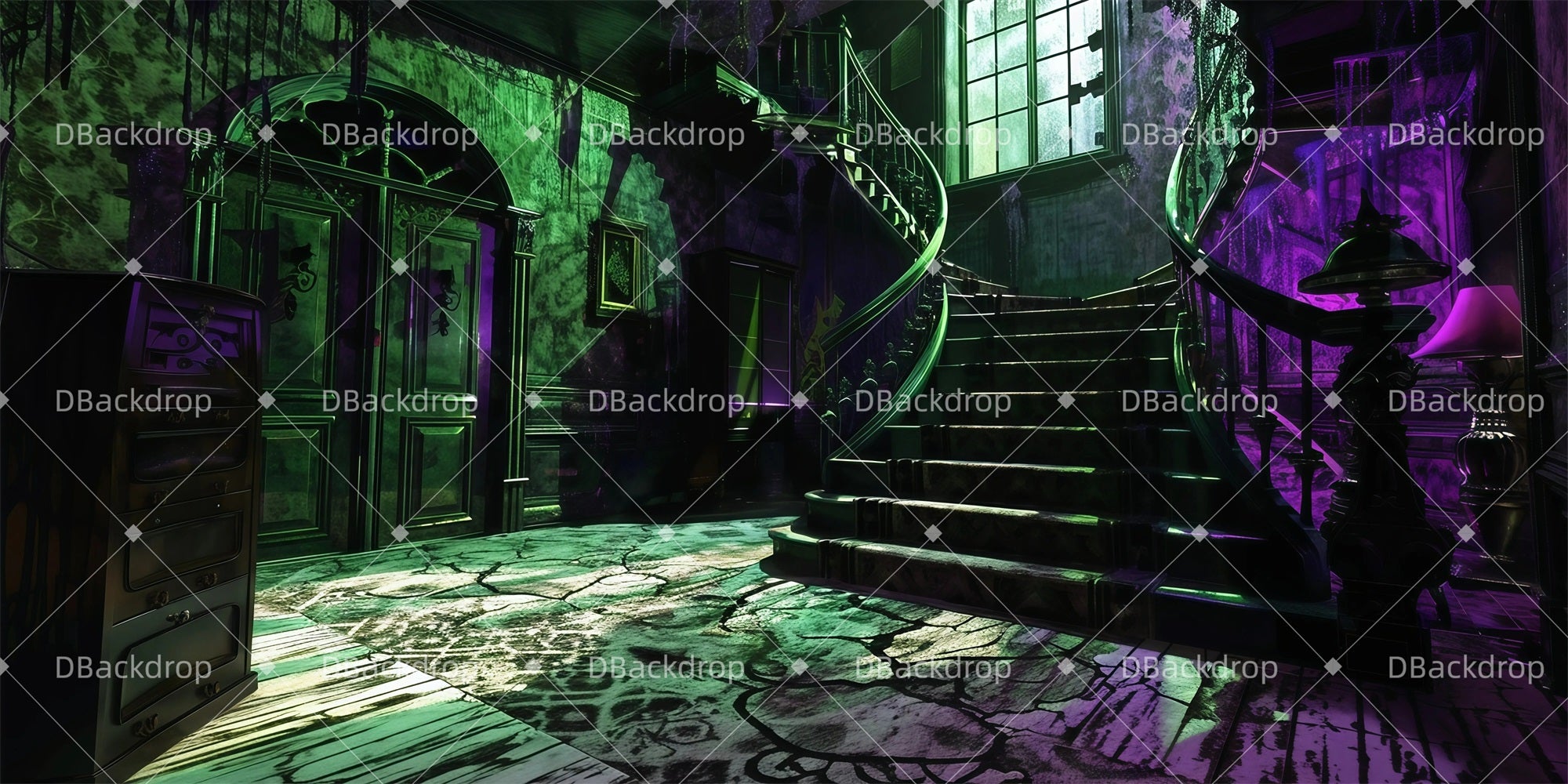 Stage Backdrops Twisted House Theater Backdrops For Sale GQ61-T3