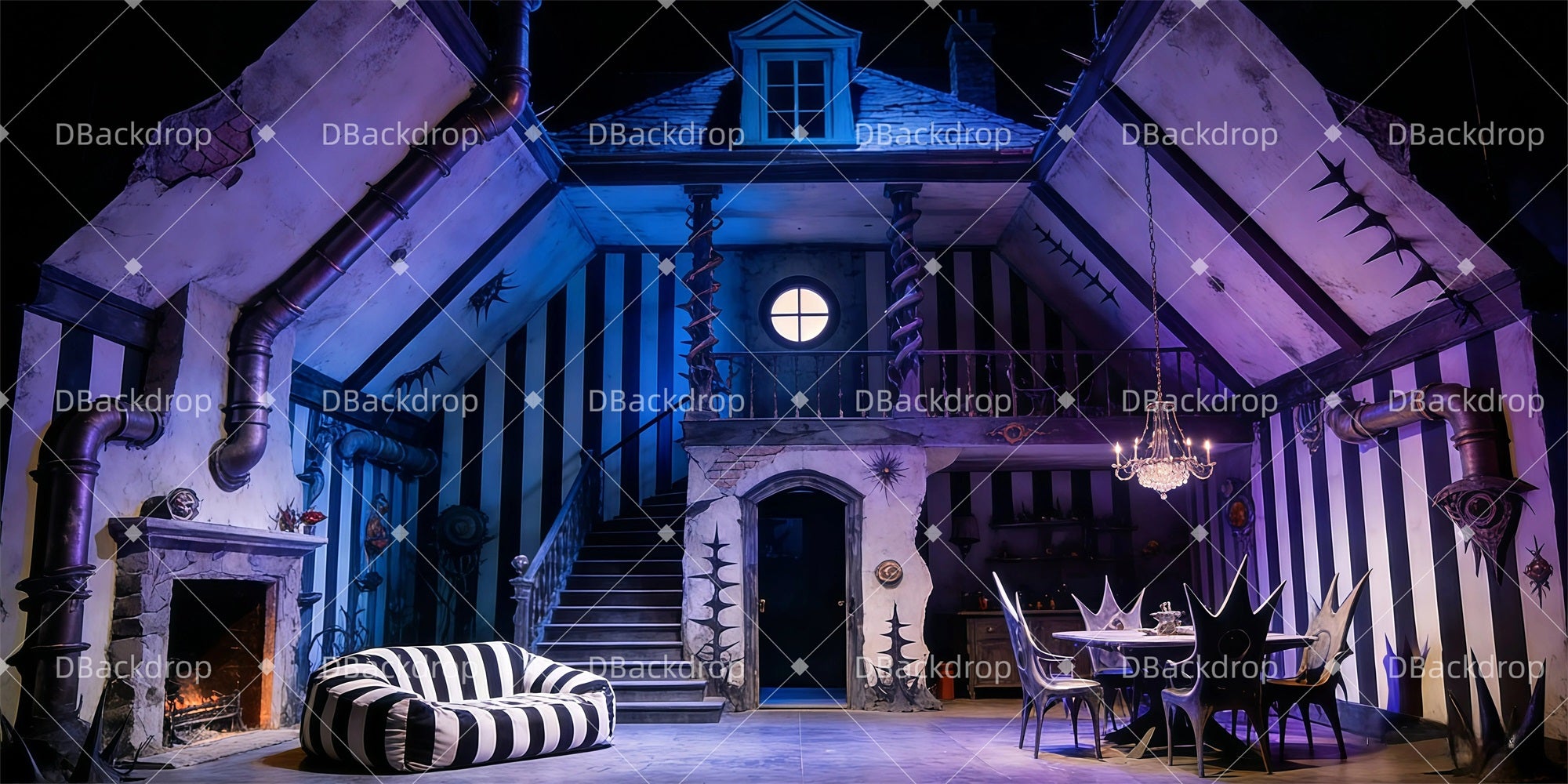 Theater Stage Backdrop Modern Art Home School Play Backdrops GQ61-T6