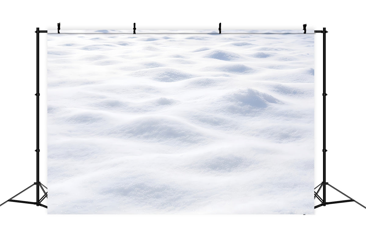 Snowy Christmas Backdrop Soft White Snowdrift Texture Christmas Photoshoot Backdrop GQ610-63