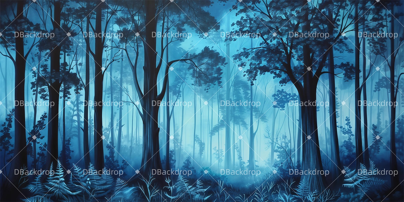 Scenery Backdrops For Theater Shadow Grove Forest Stage Backdrop GQ62-T17