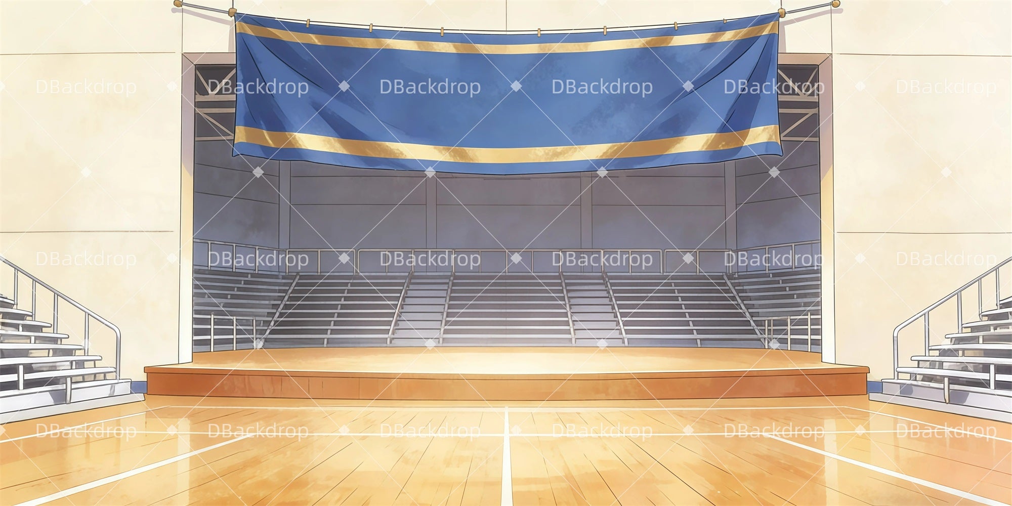 Theater Backdrop Competition Stage School Play Backdrops GQ62-T1