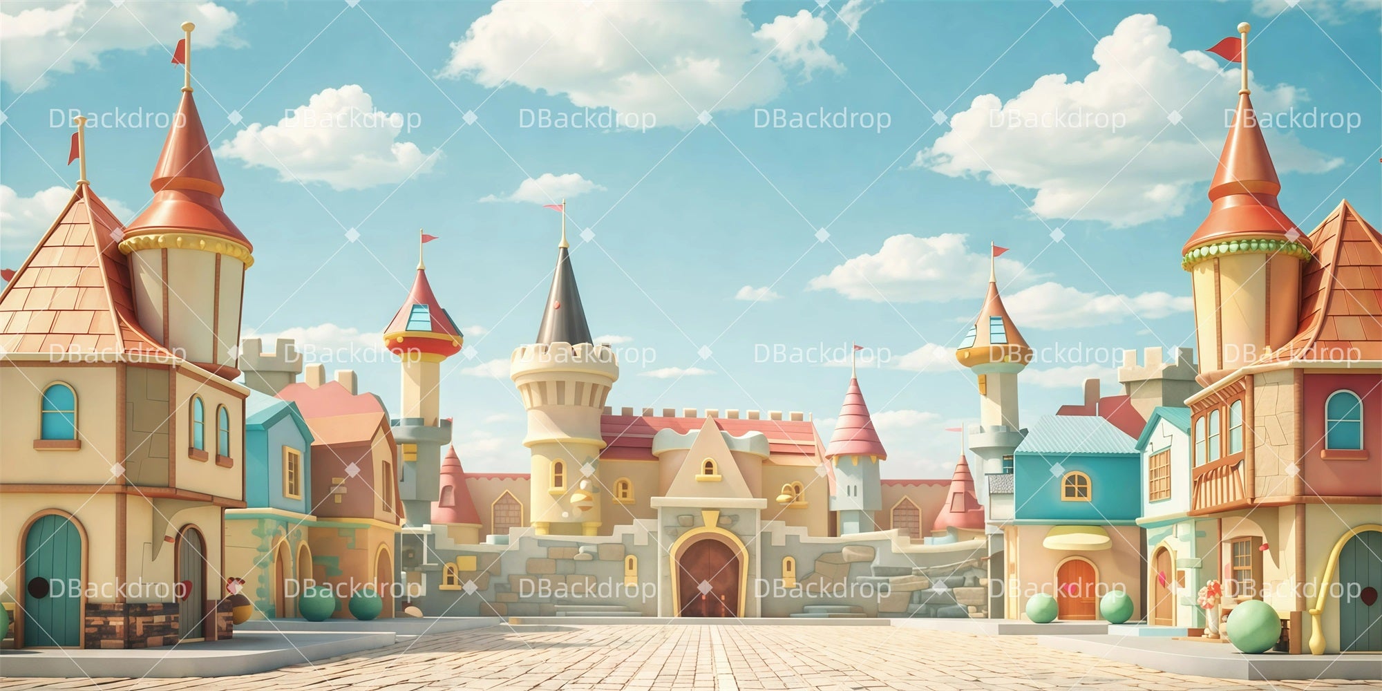 Theater Stage Backdrop Toyland Kingdom Performance Backdrops GQ62-T21