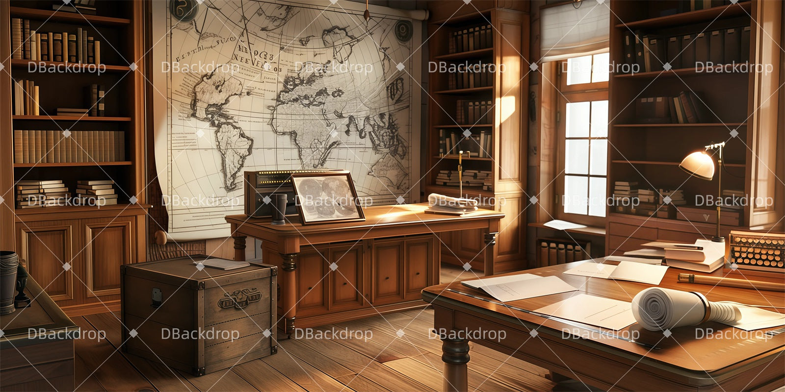 Stage Backdrop Barnum’s Office Backdrop For Theater Play GQ62-T37