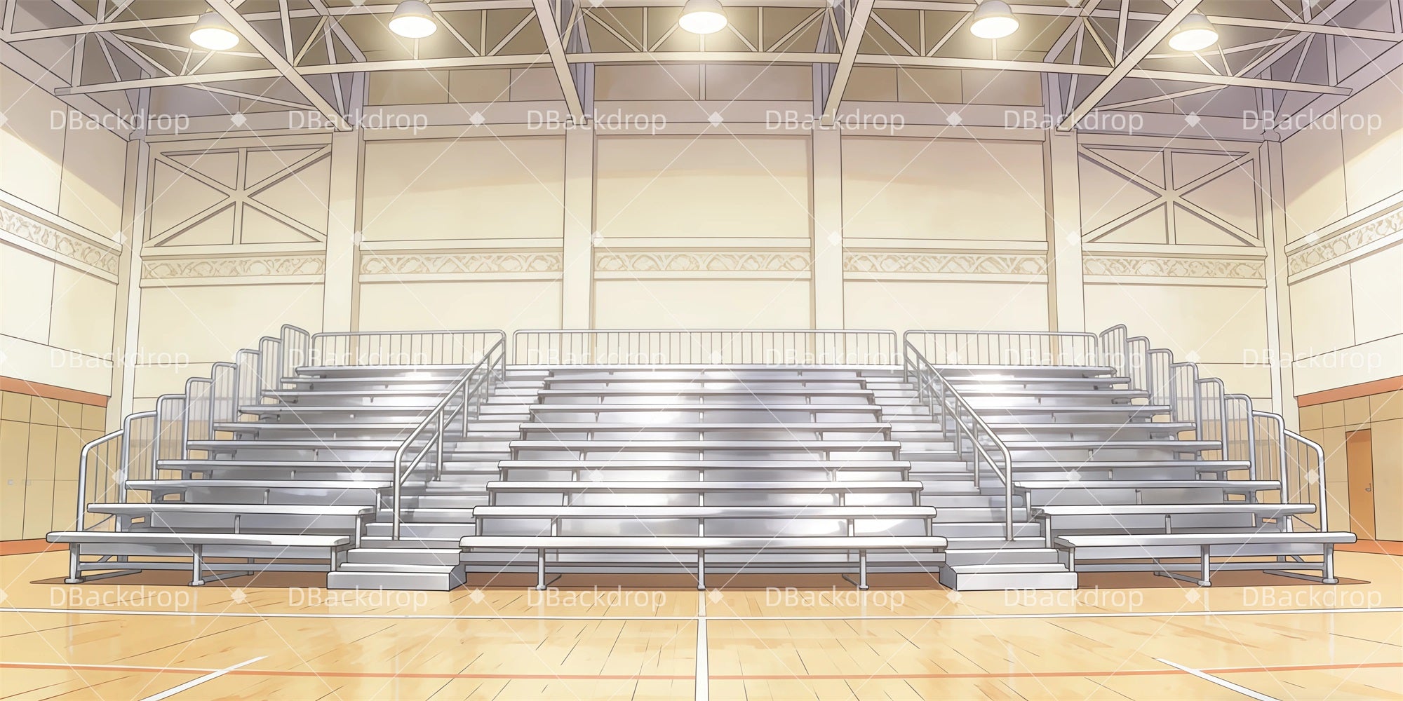 Performance Backdrops Audience Seating Theater Stage Backdrop GQ62-T3