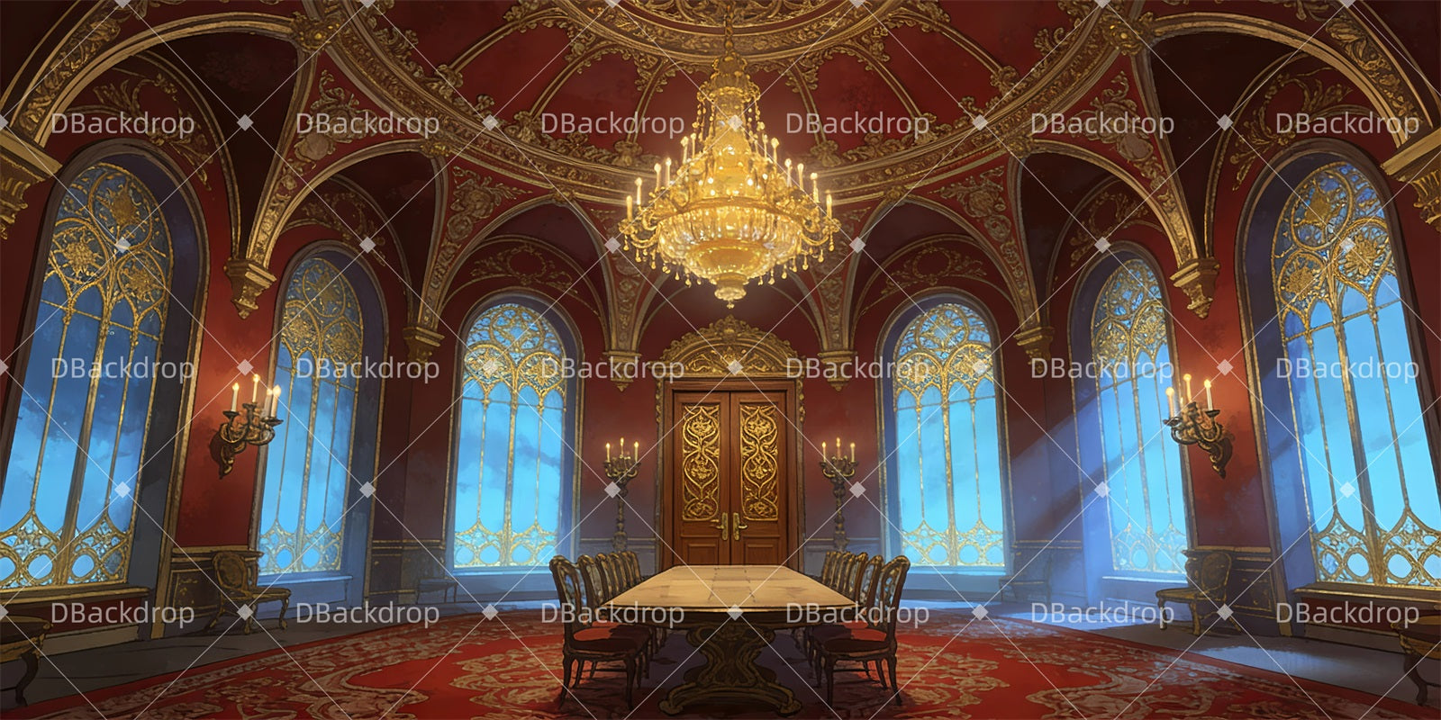 Backdrop For Theater Play Dining Room Dance Stage Backdrop GQ63-T22