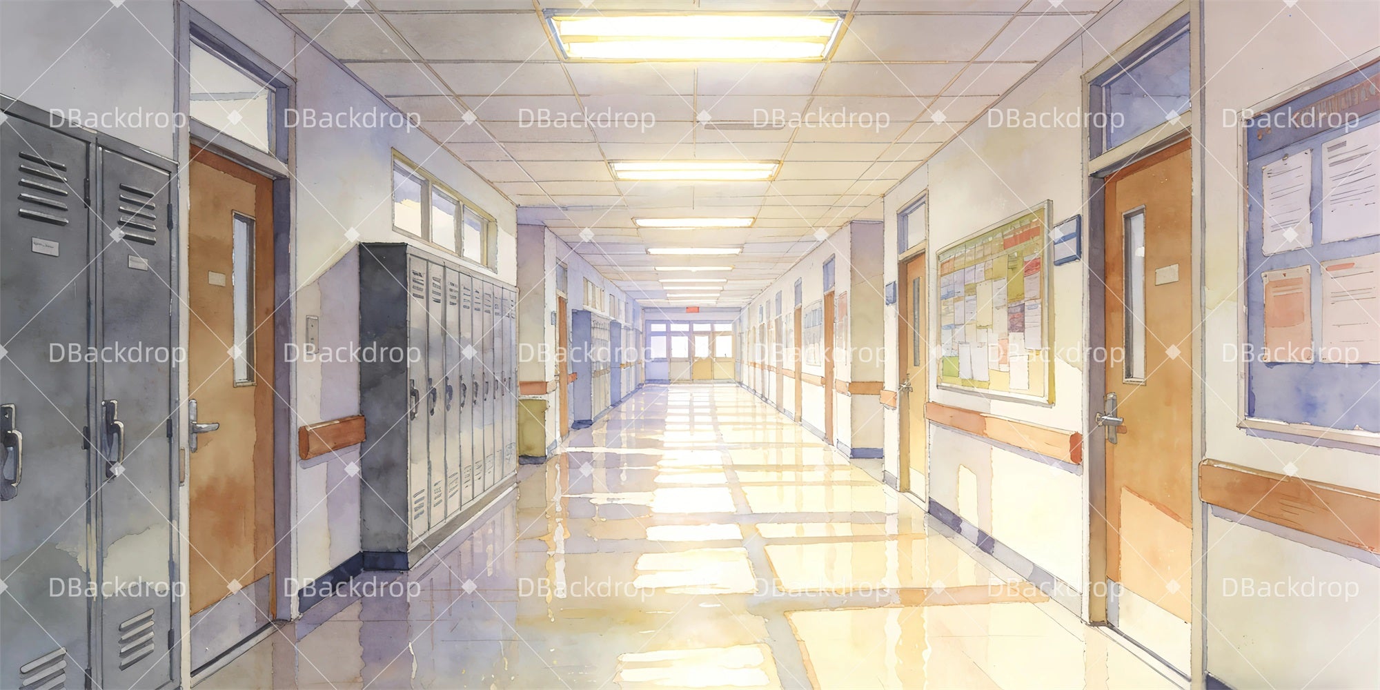 Cheap Theater Backdrops School Hallway Stage Backdrop Ideas GQ63-T56