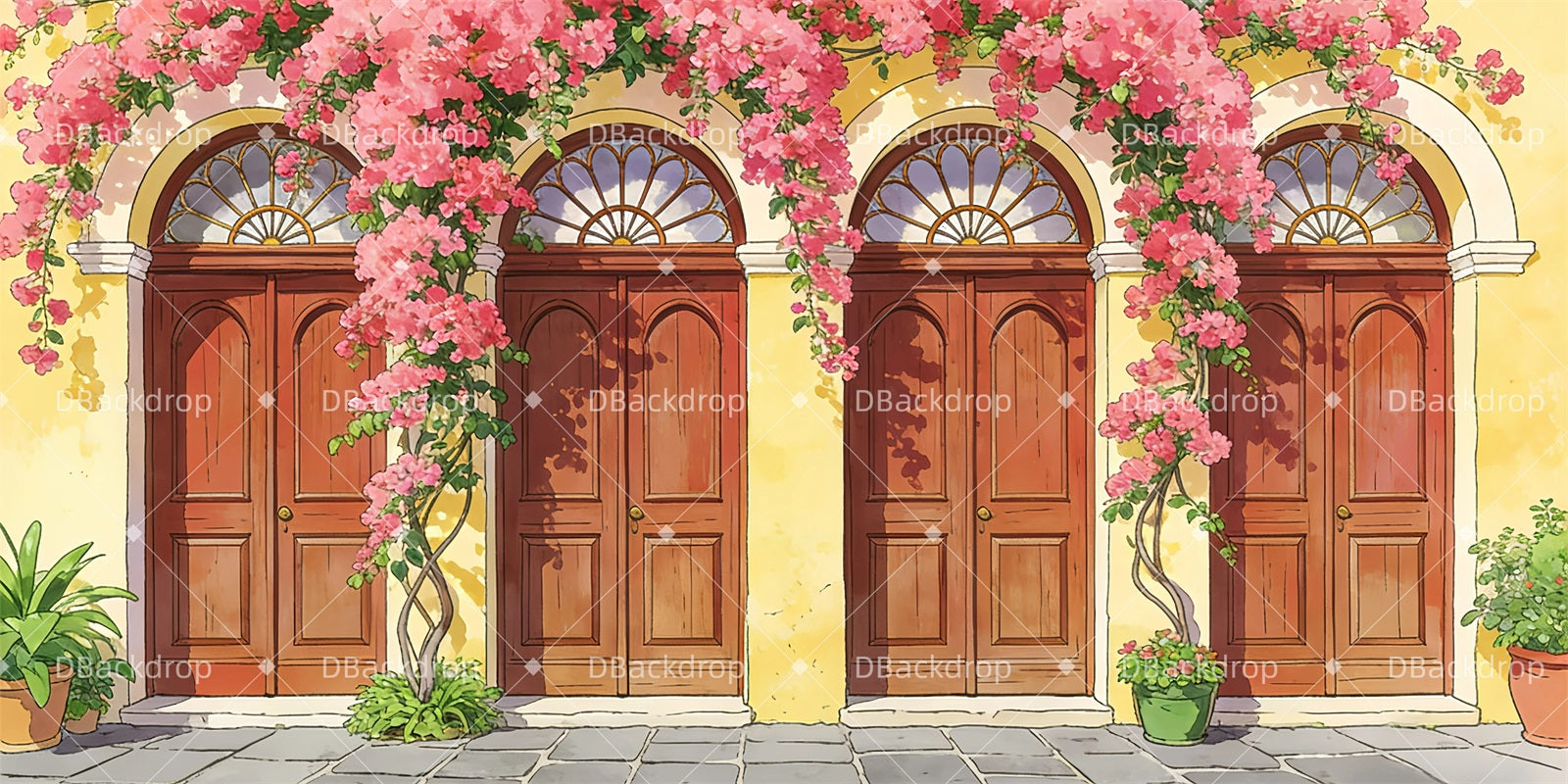 Scenic Backdrops Wedding Venue Theater Stage Backdrop GQ63-T60