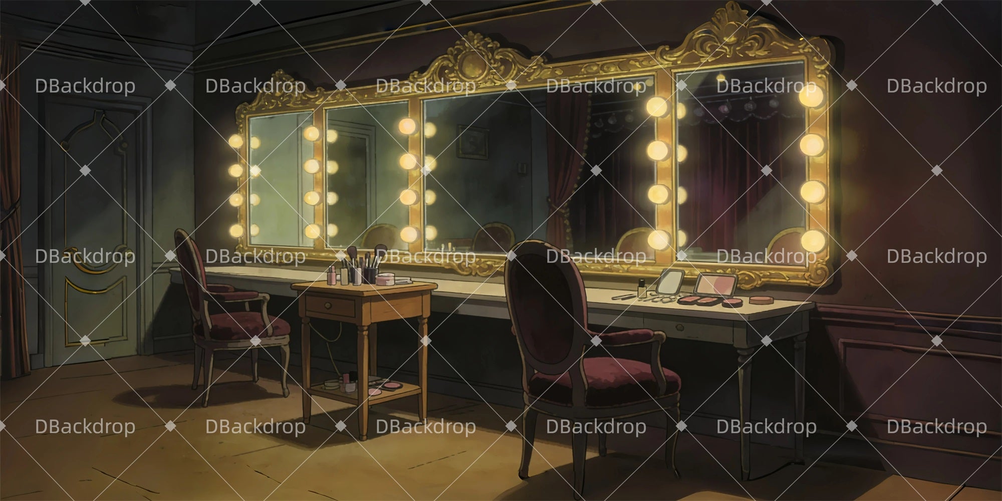 Performance Backdrop Dressing Room Professional Stage Backdrops GQ63-T62