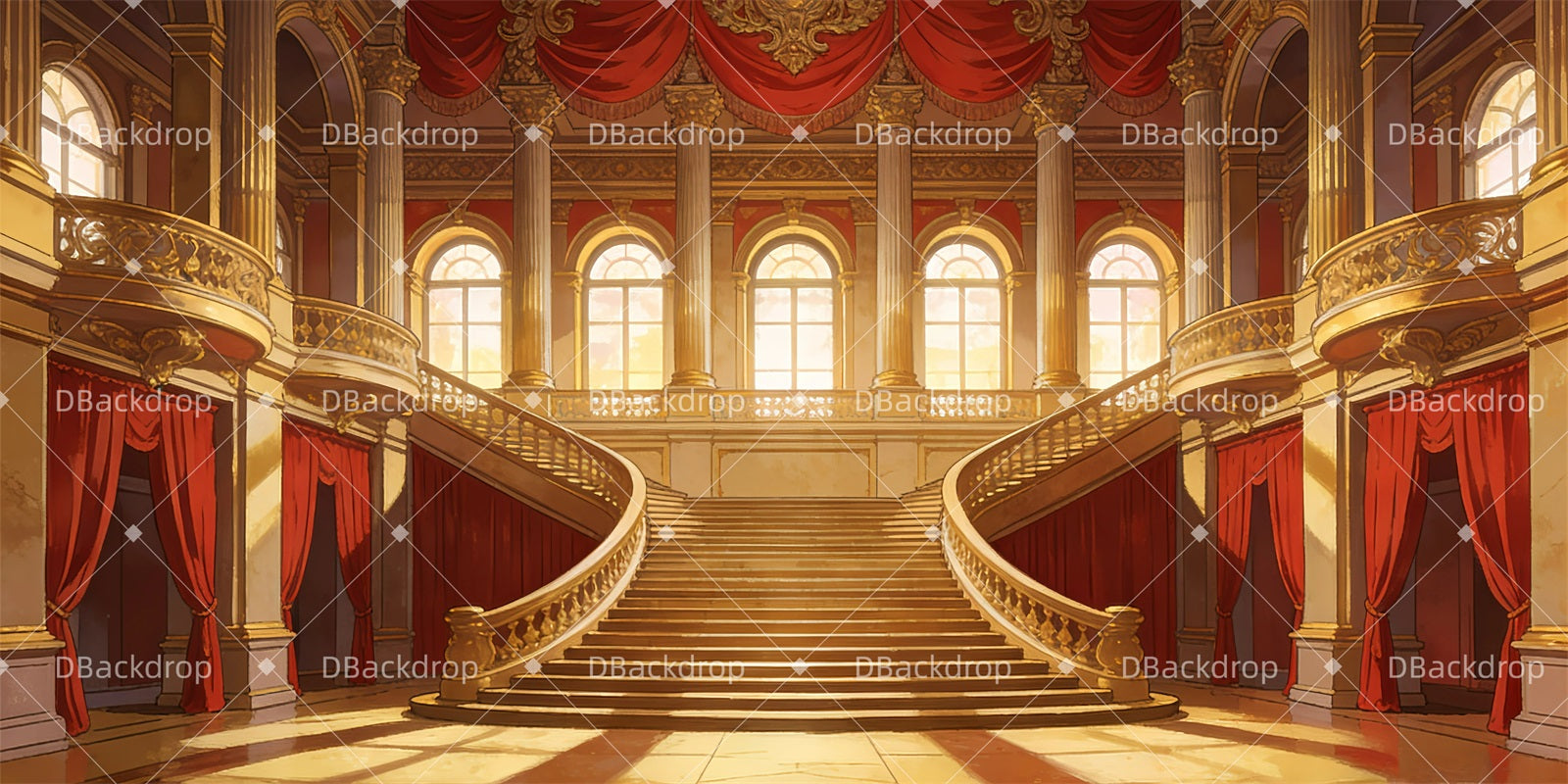 Large Stage Backdrops Grand Theatre School Play Backdrop GQ63-T67