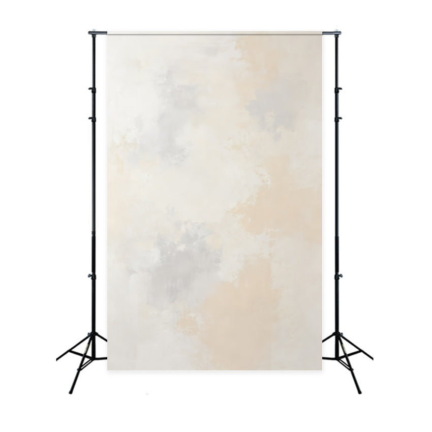 Limewash Backdrop Ivory Mist Neutral Texture Wash Portrait Backdrop GQ64-18