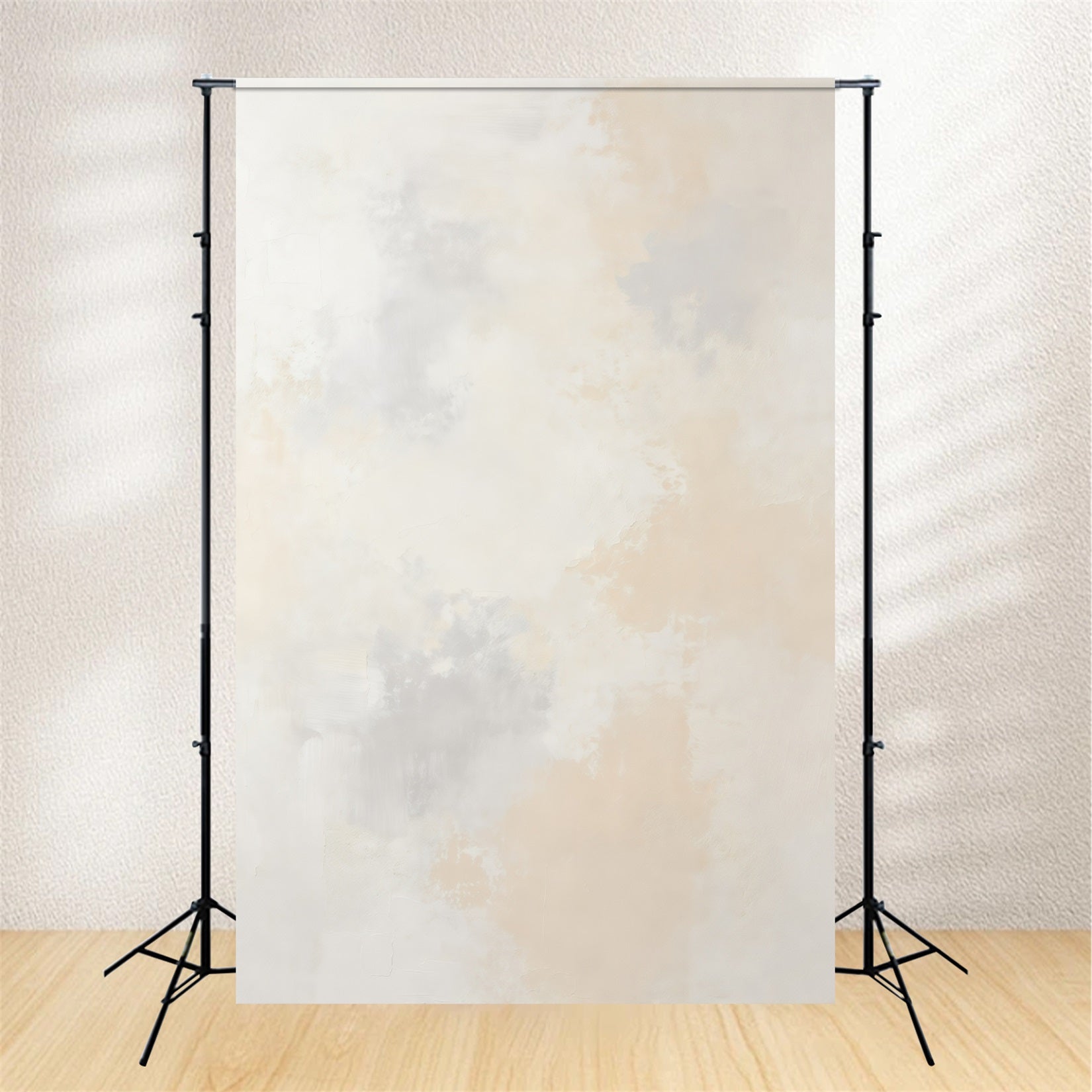 Limewash Backdrop Ivory Mist Neutral Texture Wash Portrait Backdrop GQ64-18