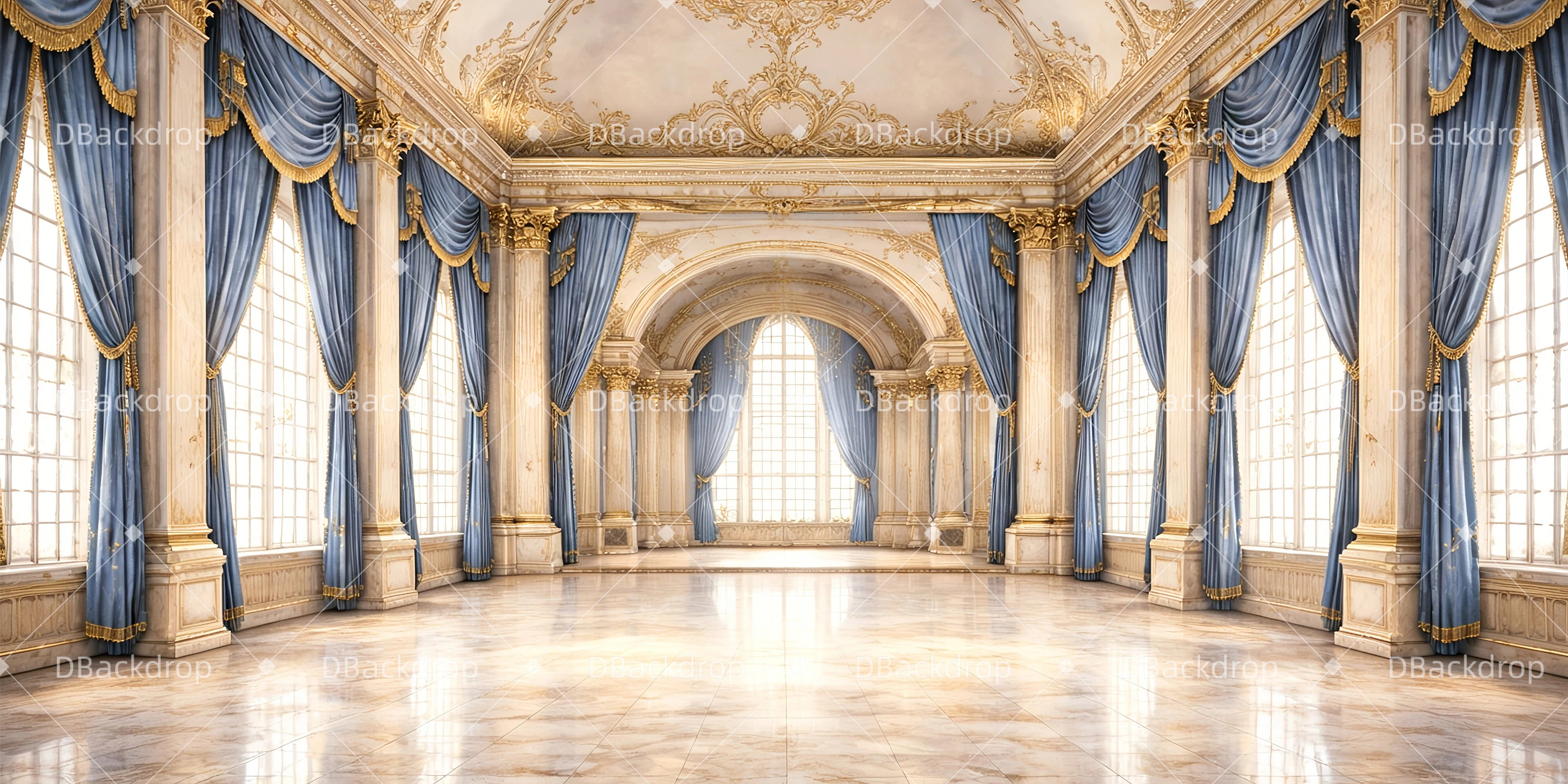Dance Backdrop Regency Ballroom Theater Stage Backdrops GQ64-T1