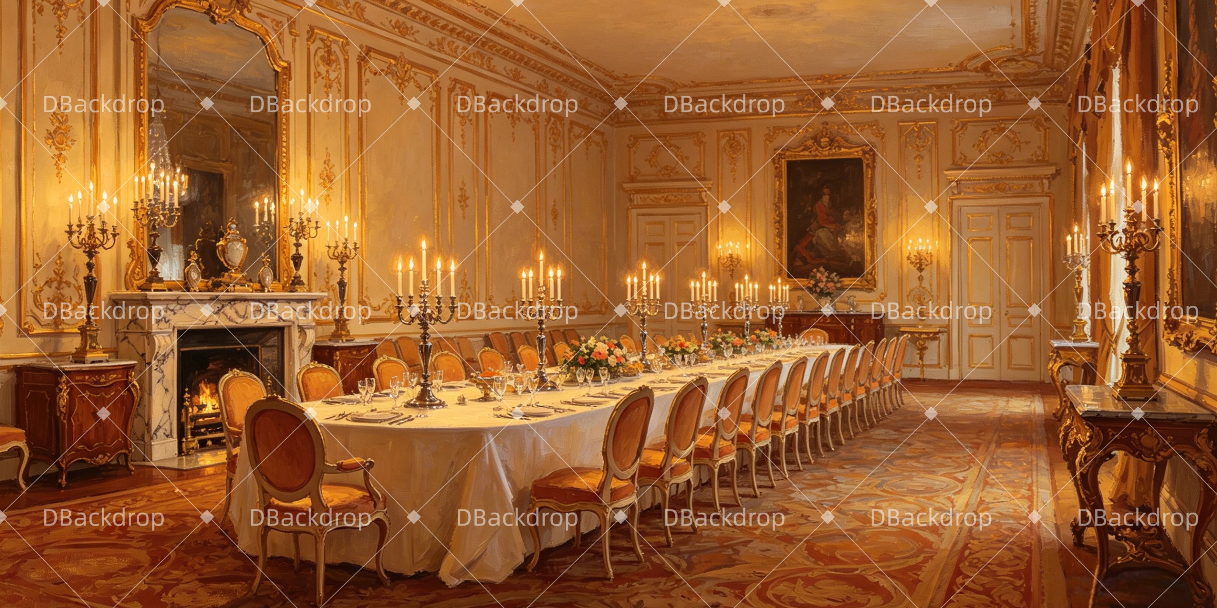 Theater Backdrop Regency Dining Room Stage Backdrops For Sale GQ64-T6