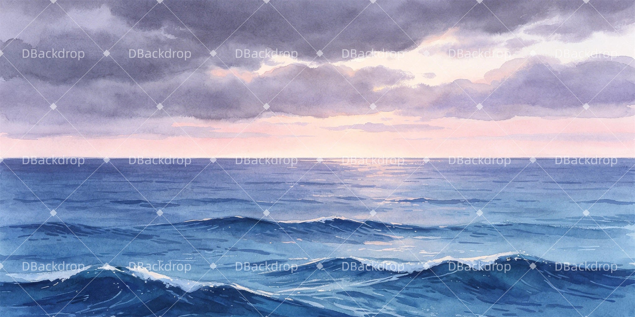 Professional Stage Backdrops Stormy Ocean Movie Theater Backdrop GQ65-T68