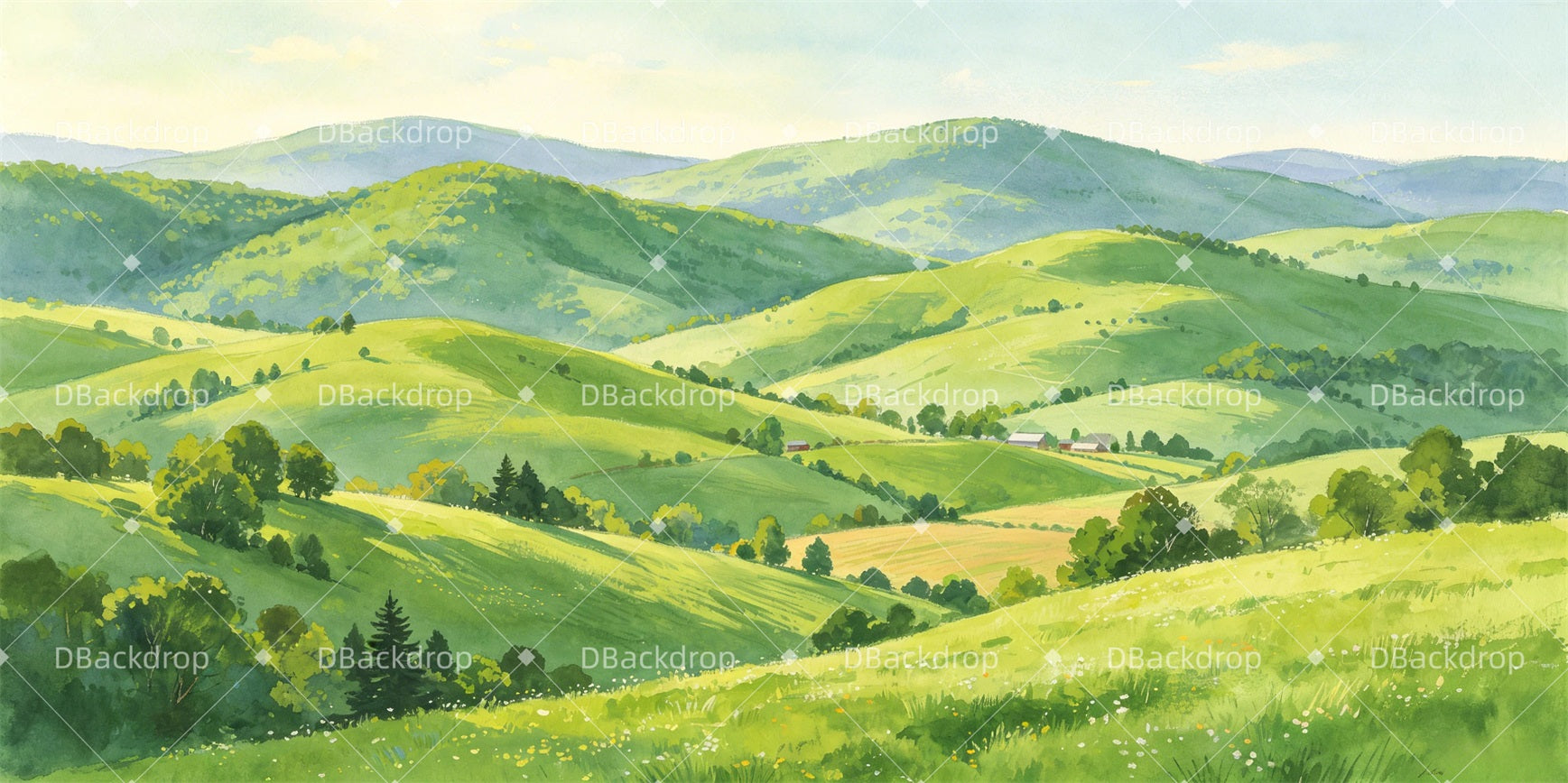 Scenery Backdrops For Theater Appalachian Hills Scenic Backdrops GQ66-T32