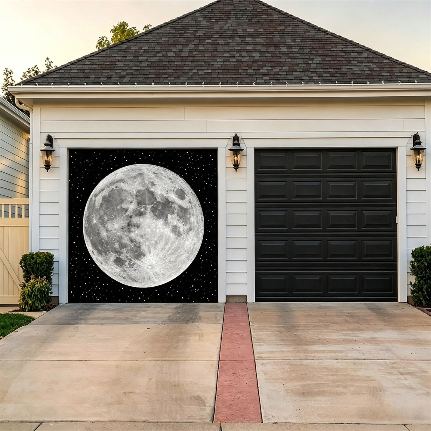 Halloween Giant Full Moon Starscape Large Halloween Garage Door Banner GQ67-11