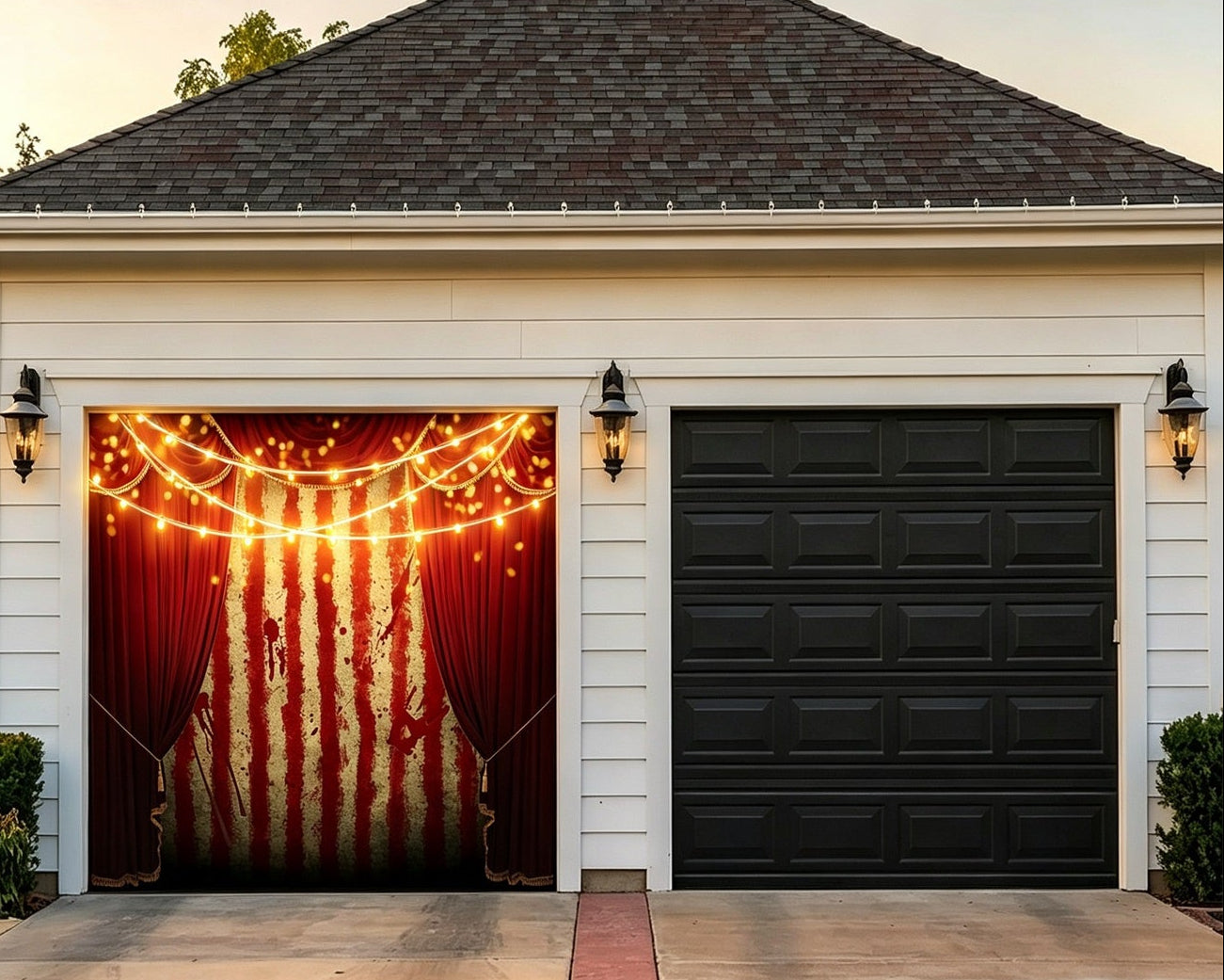 Halloween Bloody Circus Curtain Backdrop Garage Door Halloween Banner GQ67-16-1 car