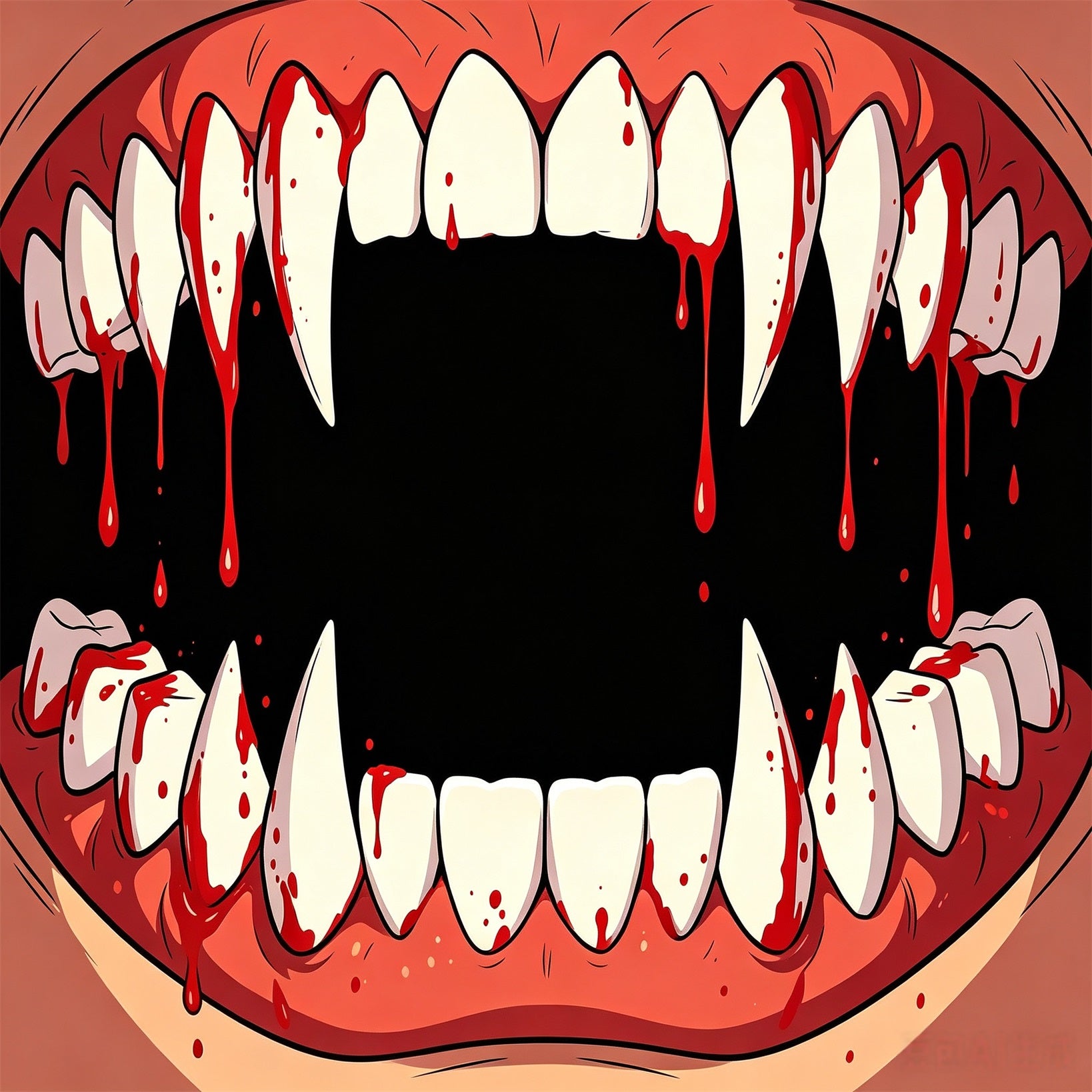 Scary Halloween Garage Door Banner Bloody Fang Mouth Halloween Yard Garage Door Decor GQ67-60-1 car
