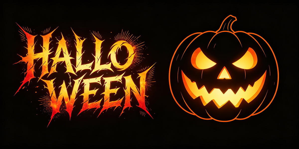 Gothic Halloween Garage Door Cover Fiery Pumpkin Glow Halloween Yard Garage Door Decor GQ67-73-2 car