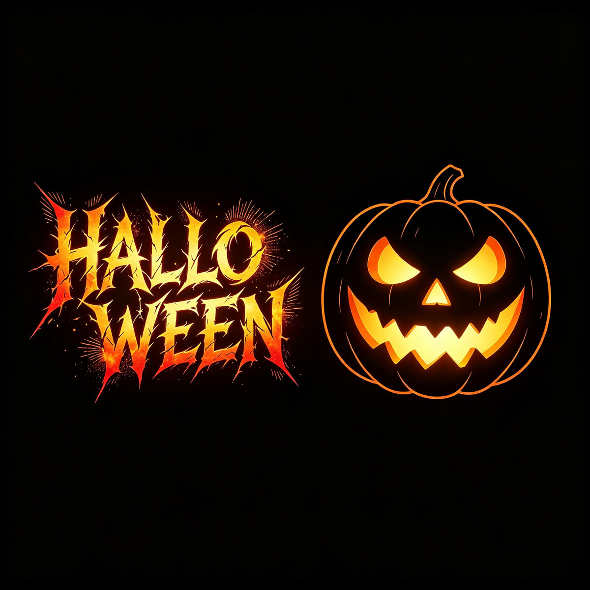 Gothic Halloween Garage Door Cover Fiery Pumpkin Glow Halloween Yard Garage Door Decor GQ67-73-1 car