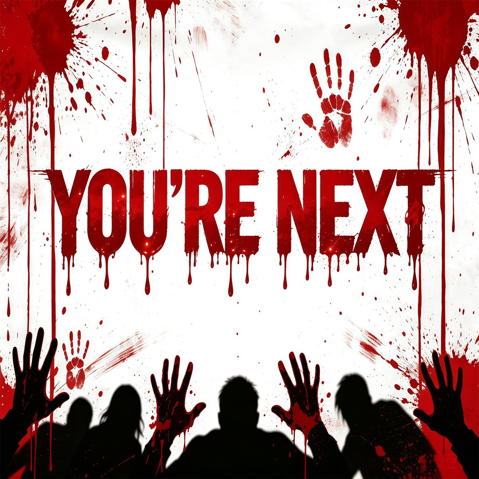 Vampire Halloween Garage Door Cover Bloody Zombie Warning Poster Halloween Yard Garage Door Decor GQ68-12-1 car