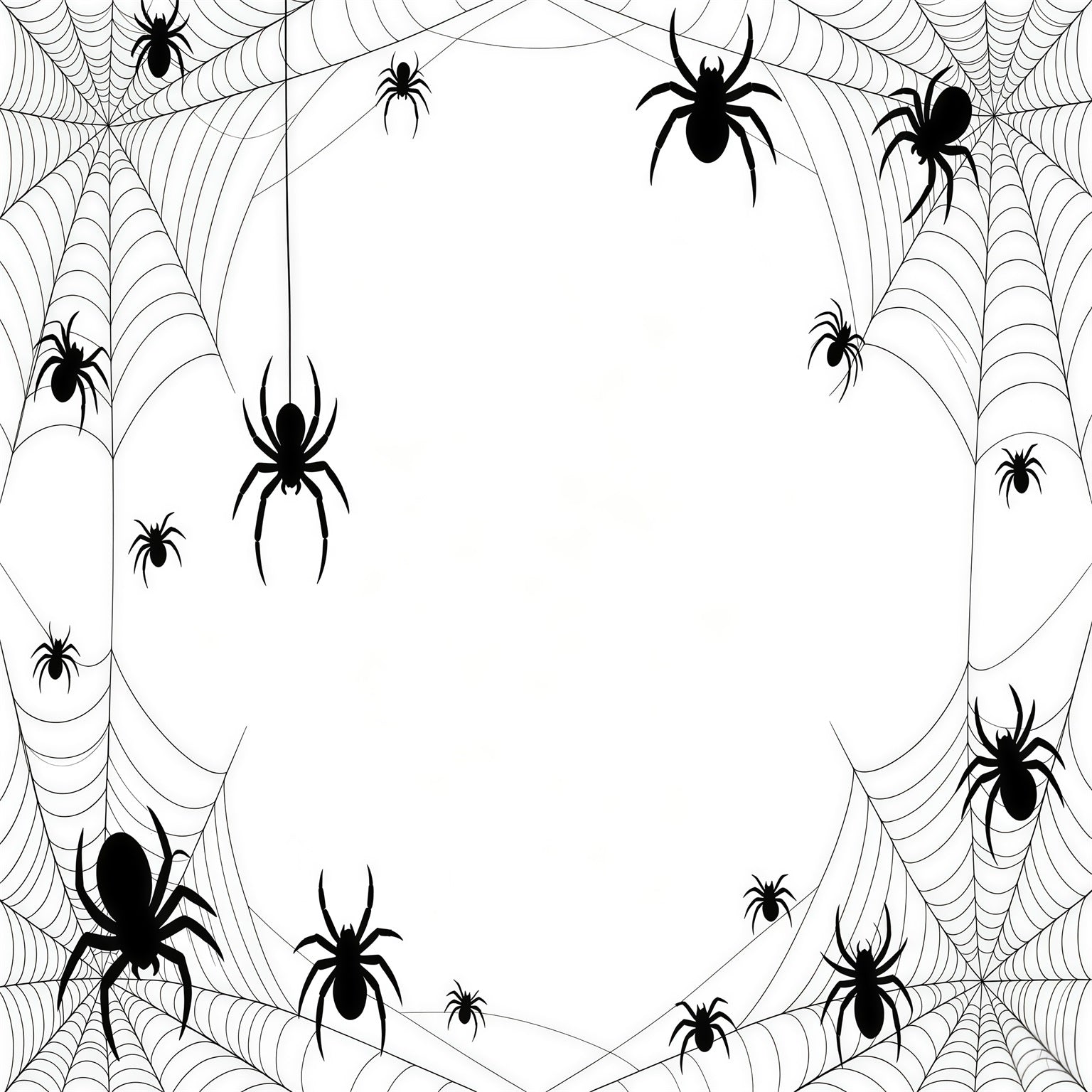 Spider Web Garage Door Cover Spider Web Silhouette Border Halloween Garage Decorations GQ68-9-1 car