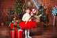 Christmas Wooden House Candy Photography Backdrop HC101501