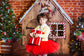 Christmas Wooden House Candy Photography Backdrop HC101501