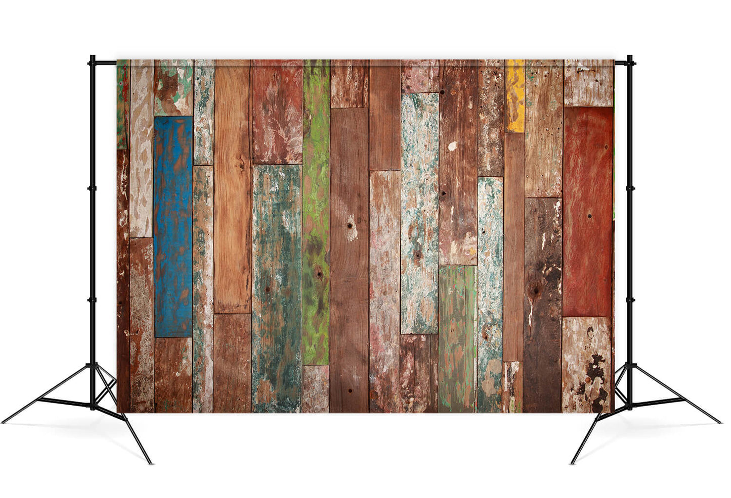 Colorful Splice Wood Backdrops for Pictures HJ03923