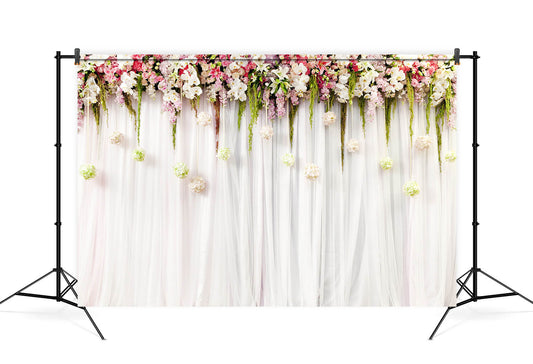 Flower Curtain Backdrops for Party Photography HJ04269