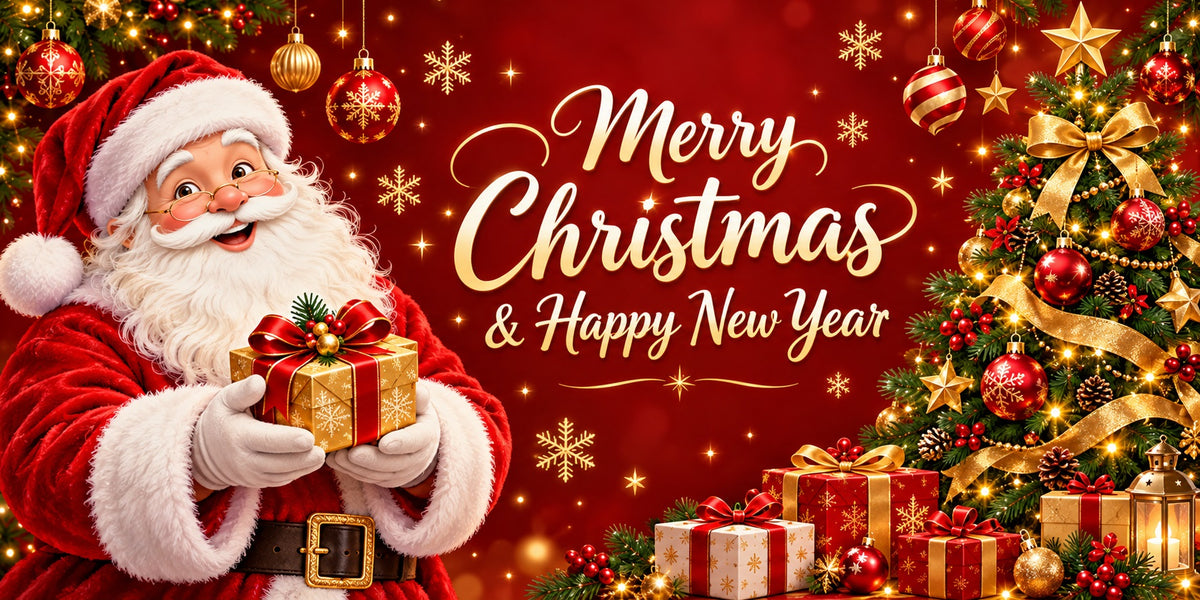 Merry Christmas Garage Door Cover Santa Gift Tree Christmas Garage Door Banner HQ610-106-2 Car
